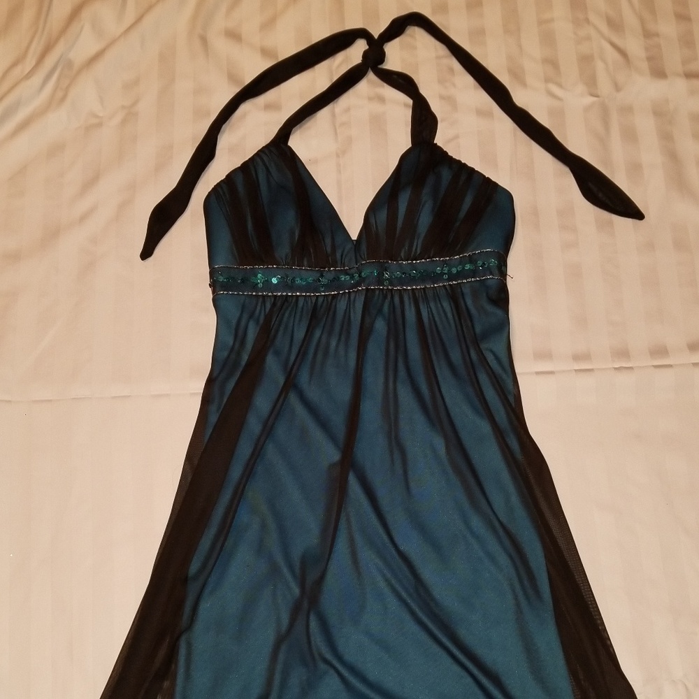 Sequined Halter Dress